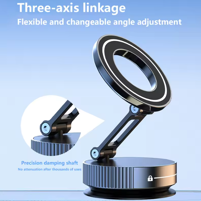 Xiaomi Phone Holder 360°Rotation Magnetic Car Mechanical Stand Vacuum Suction Cup Adsorption Bracket Navigation Holder