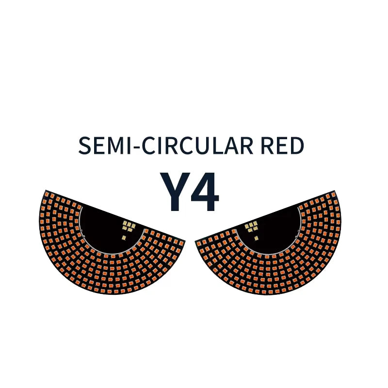 2Pcs Car Evil Eye LED Decorative Lights 6 Styles Red Strobe Warning Atmosphere Lamp Interesting Devil Light Auto Accessories