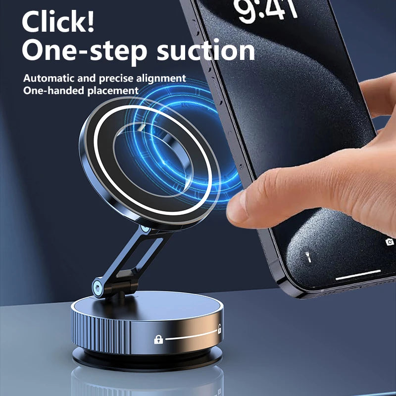 Xiaomi Phone Holder 360°Rotation Magnetic Car Mechanical Stand Vacuum Suction Cup Adsorption Bracket Navigation Holder