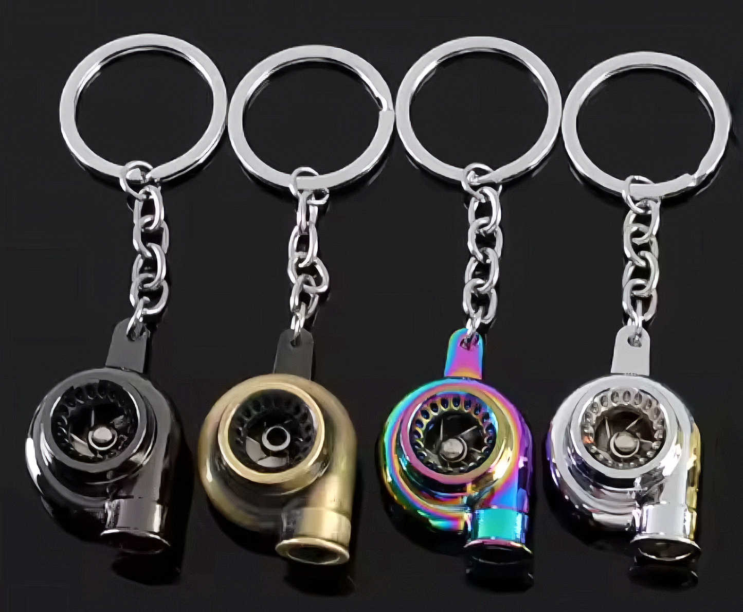 Premium Alloy Car Turbo Keychain