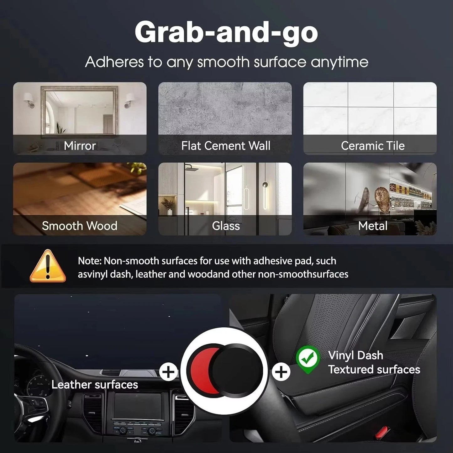 Xiaomi Phone Holder 360°Rotation Magnetic Car Mechanical Stand Vacuum Suction Cup Adsorption Bracket Navigation  Holder