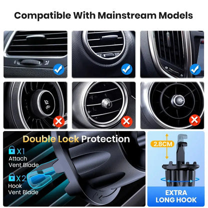 Magnetic Car Phone Holder,Upgraded N52 Super Strong Magnetic Cell Phone Mount for Car Air Vent Compatible with All Phones